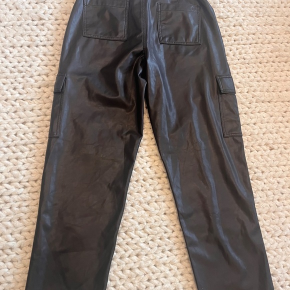 Chocolate Pleather pants - Picture 3 of 13